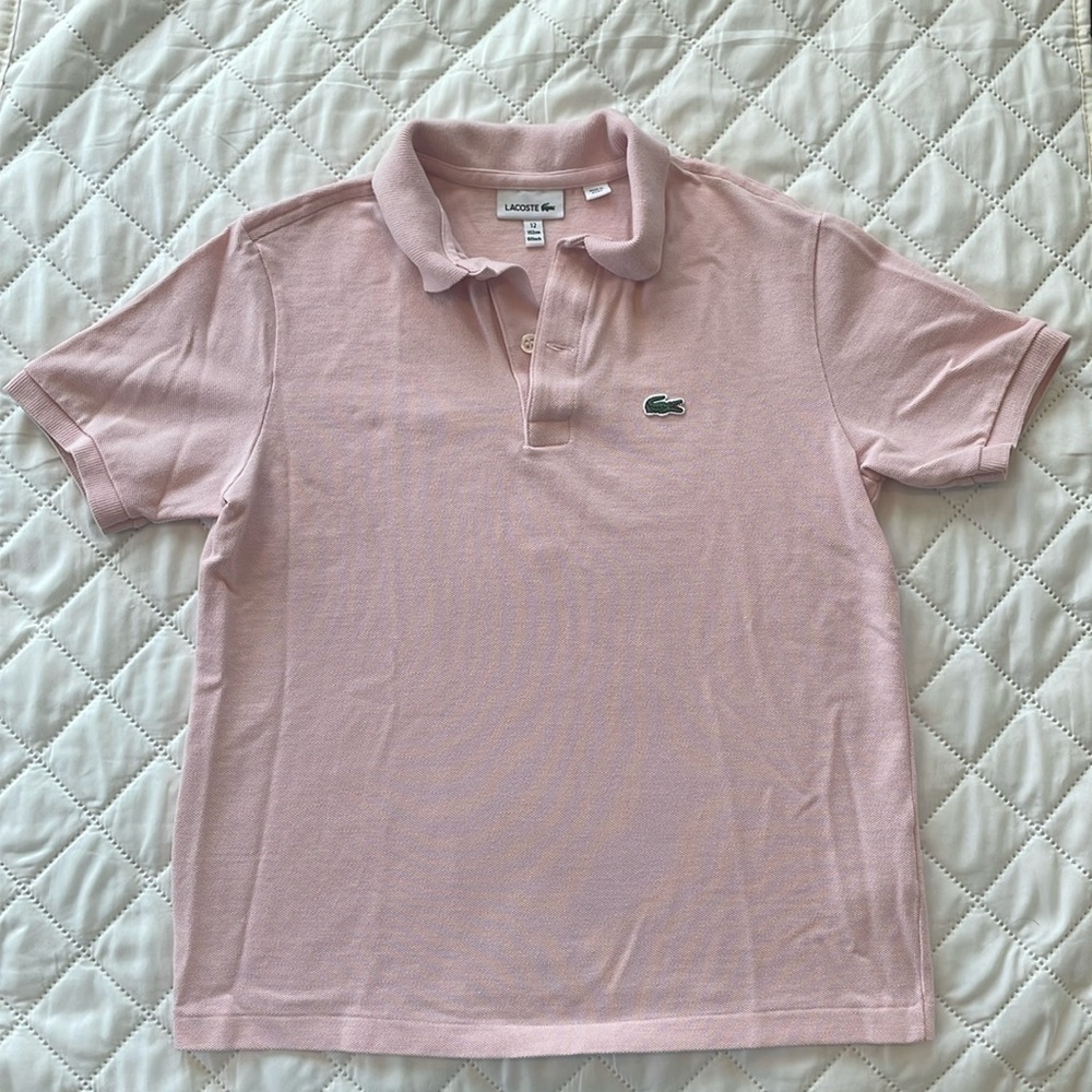 Lacoste polo shirt size 12 Youth